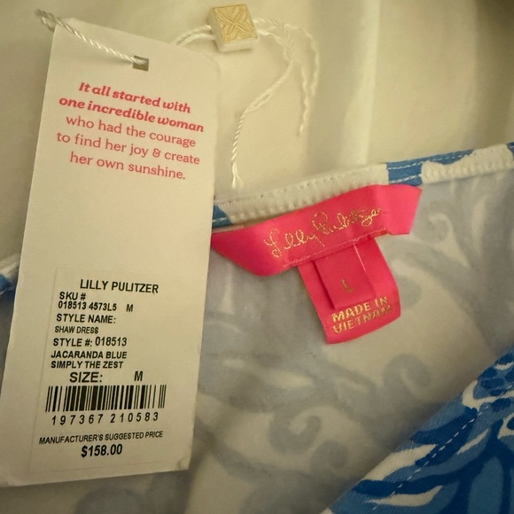 Lilly Pulitzer Jacaranda Blue Shaw Dress - Picture 3 of 7